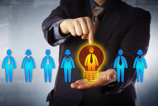 Candidate attending a professional job interview in a contemporary office